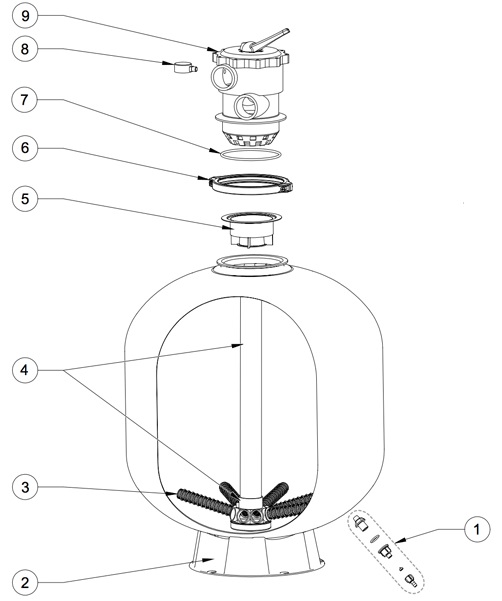 TETE DE DISTRIBUTION POUR F-24T6-TAG / 159992116